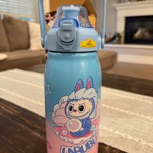 LABUBU Water Bottle, light blue and pink - NEW!